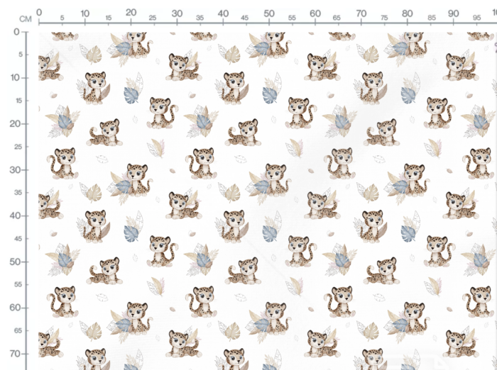 Tissu Imprimé Leopard Mignon, 4 coloris et 11 tissus au choix – Image 3