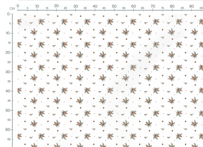 Tissu Imprimé Noel Petit Oiseau, 11 tissus au choix – Image 3