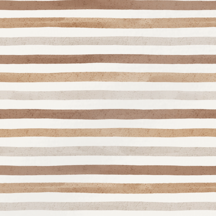 Tissu Imprimé Rayures Aquarelle Marron, 4 coloris et 11 tissus au choix