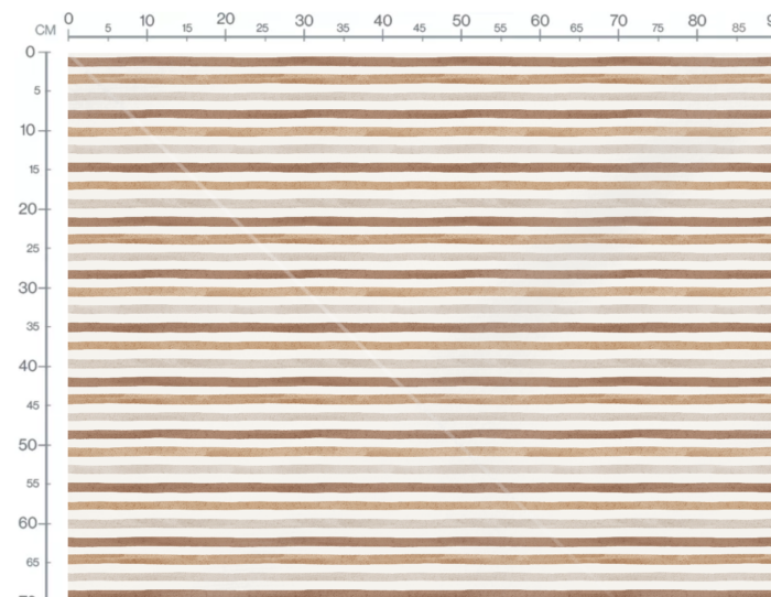 Tissu Imprimé Rayures Aquarelle Marron, 4 coloris et 11 tissus au choix – Image 3