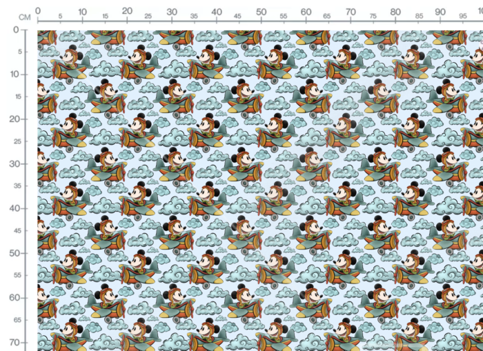 Tissu Imprimé Willie Avion, 11 tissus au choix – Image 4