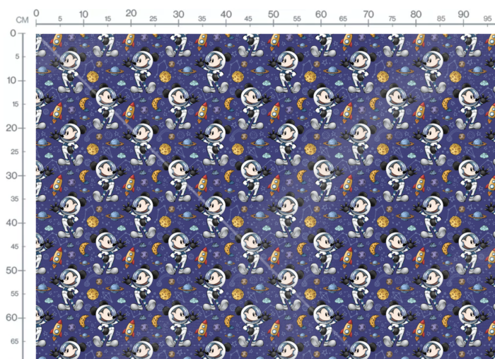 Tissu Imprimé Willie Espace Bleu Foncé, 11 tissus au choix – Image 3