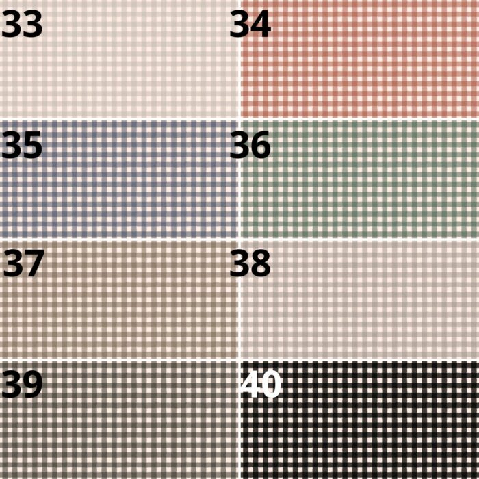 Tissu Imprimé Vichy Vintage 7mm, 40 couleurs et 11 tissus au choix – Image 6