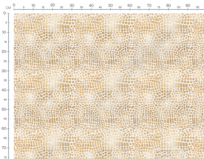 Tissu Imprimé Animal Crocodile Gold, 11 tissus au choix – Image 3