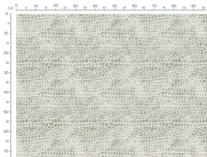 Tissu Imprimé Animal Crocodile Menthe Aquarelle, 11 tissus au choix – Image 3