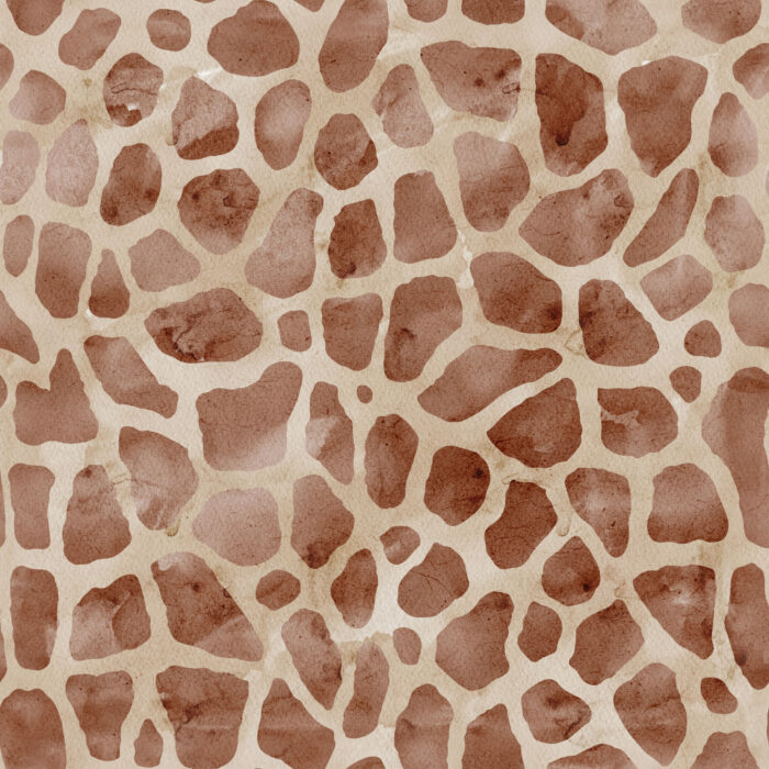 Tissu Imprimé Animal Girafe Aquarelle, 11 tissus au choix