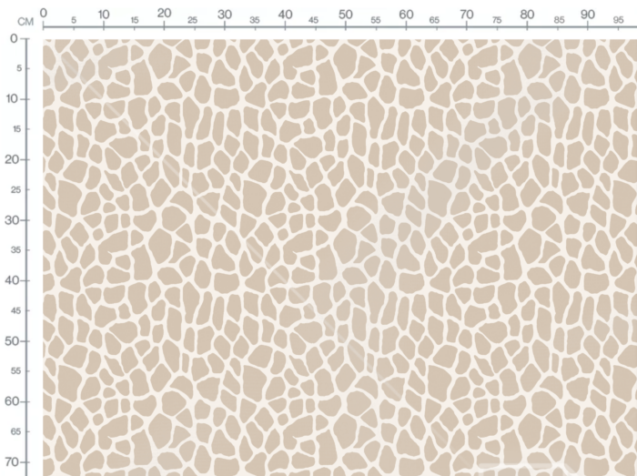 Tissu Imprimé Animal Girafe Creme, 11 tissus au choix – Image 3