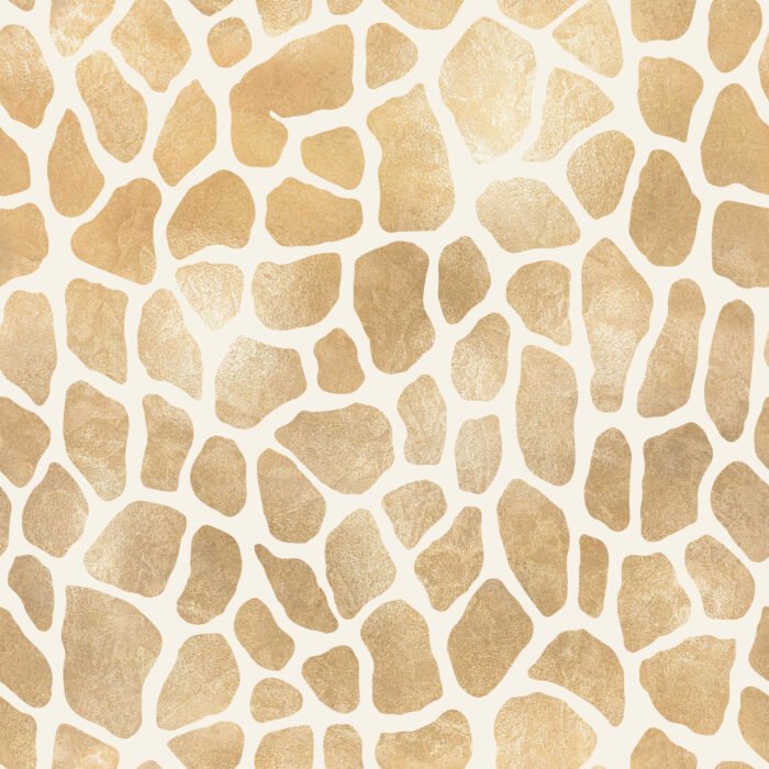 Tissu Imprimé Animal Girafe Creme Gold, 11 tissus au choix
