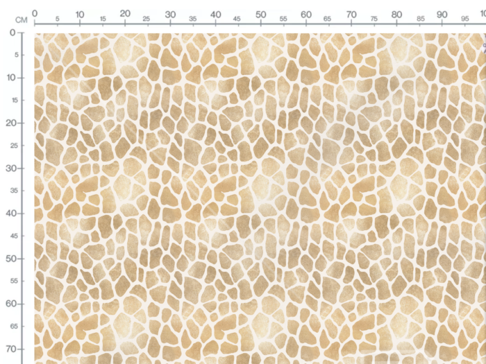Tissu Imprimé Animal Girafe Creme Gold, 11 tissus au choix – Image 3
