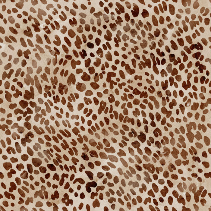 Tissu Imprimé Animal Guepard Beige Aquarelle, 11 tissus au choix