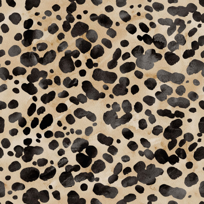 Tissu Imprimé Animal Leopard Aquarelle, 11 tissus au choix
