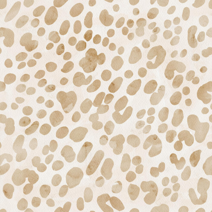 Tissu Imprimé Animal Leopard Creme Aquarelle, 11 tissus au choix