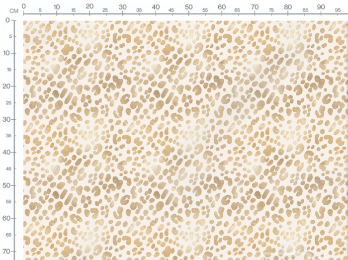 Tissu Imprimé Animal Leopard Creme Gold, 11 tissus au choix – Image 3