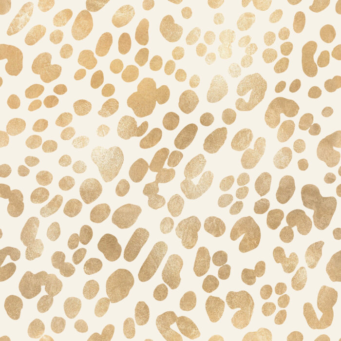 Tissu Imprimé Animal Leopard Creme Gold, 11 tissus au choix