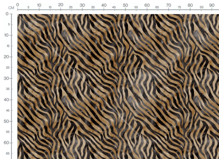 Tissu Imprimé Animal Tigre Aquarelle, 11 tissus au choix – Image 3