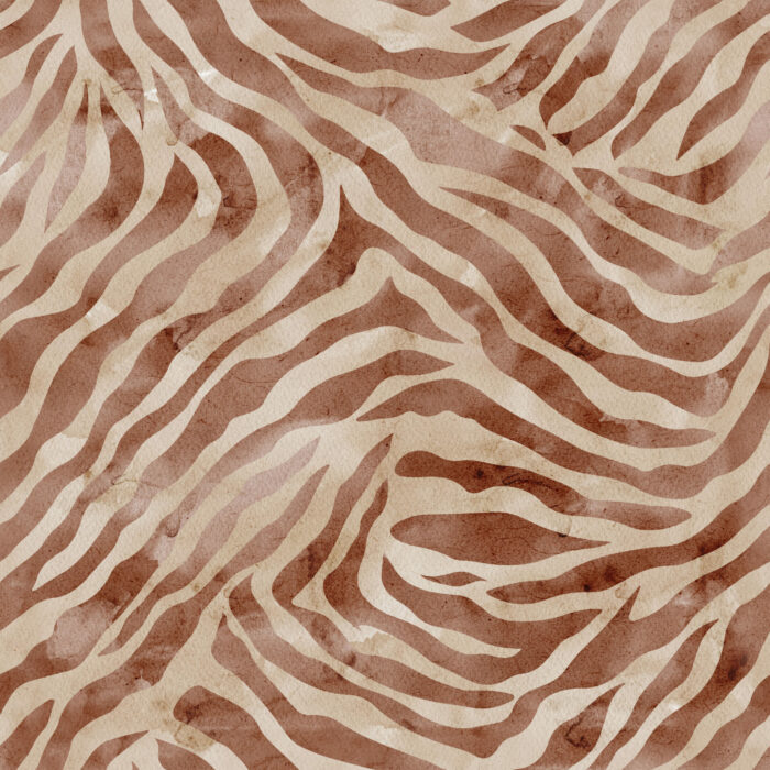 Tissu Imprimé Animal Tigre Beige Aquarelle, 11 tissus au choix