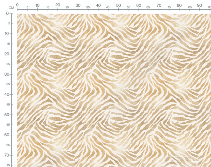 Tissu Imprimé Animal Tigre Beige Gold, 11 tissus au choix – Image 3