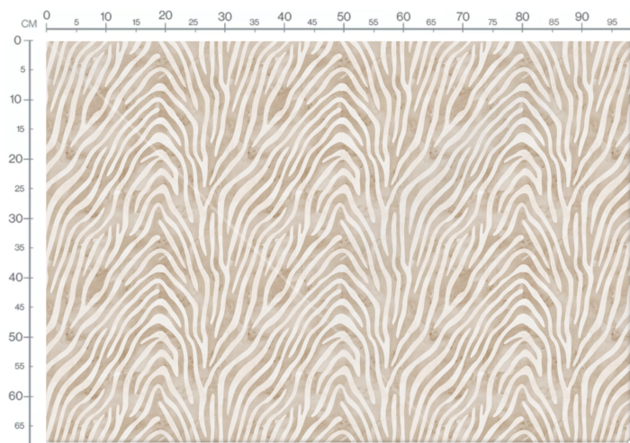 Tissu Imprimé Animal Zebre Beige Aquarelle, 11 tissus au choix – Image 3