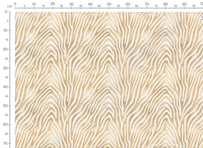 Tissu Imprimé Animal Zebre Beige Gold, 11 tissus au choix – Image 3
