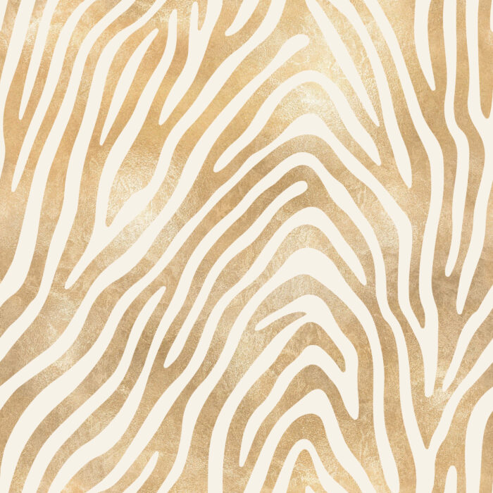Tissu Imprimé Animal Zebre Beige Gold, 11 tissus au choix