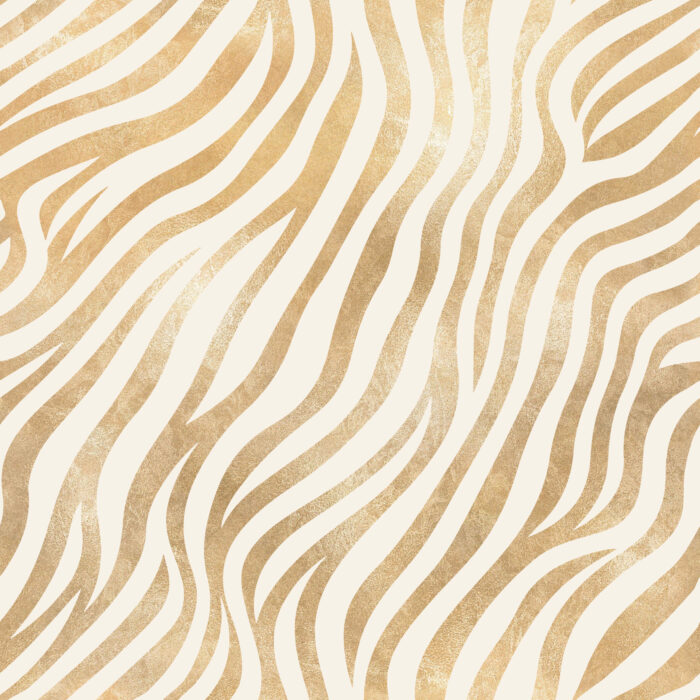 Tissu Imprimé Animal Zebre Gold, 11 tissus au choix