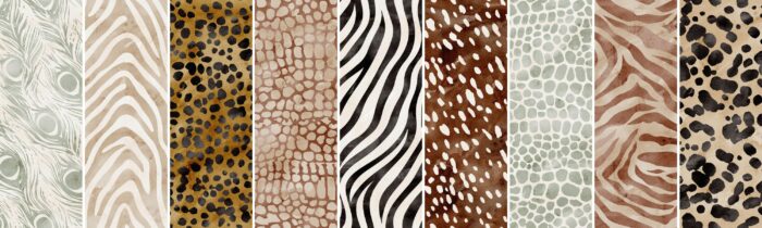 Tissu Imprimé Animal Zebre Beige Aquarelle, 11 tissus au choix – Image 4