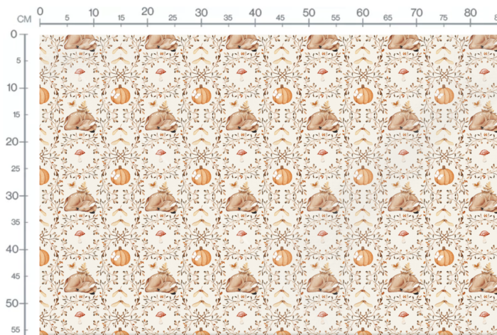 Tissu Imprimé Automne Bonne Nuit Biche, 11 tissus au choix – Image 3