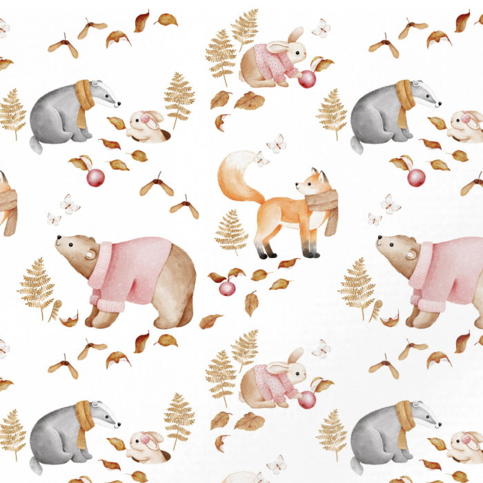 Tissu Imprimé Belle journée d'Automne, 11 tissus au choix