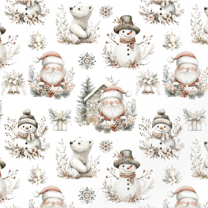 Tissu Exclusif Boho Noel, 11 tissus au choix