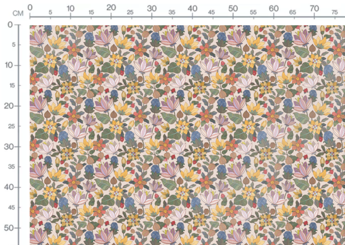 Tissu Imprimé Fleuri Aude Belle Journée, 11 tissus au choix – Image 3
