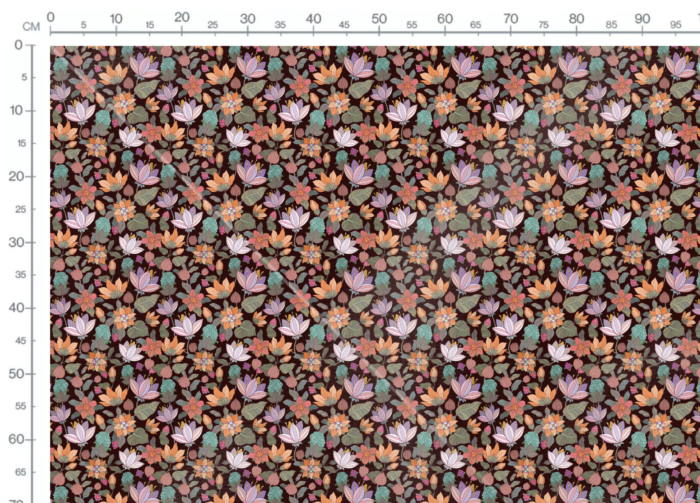 Tissu Imprimé Fleuri Aude Belle Nuit, 11 tissus au choix – Image 3