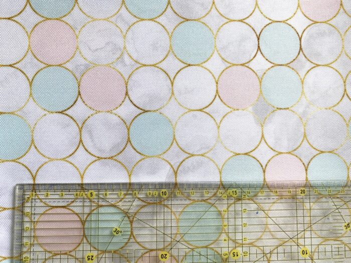 50cm Tissu Imperméable Geometrique Rond – Image 3