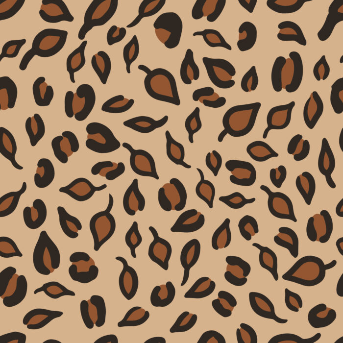 Tissu Imprimé Leopard Feuilles, 2 coloris et 11 tissus au choix