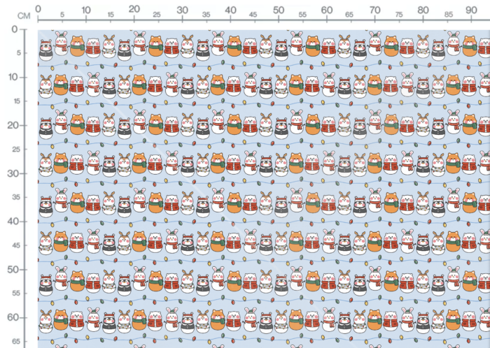 Tissu Imprimé Noel Animaux Mignons Lumieres, 11 tissus au choix – Image 3