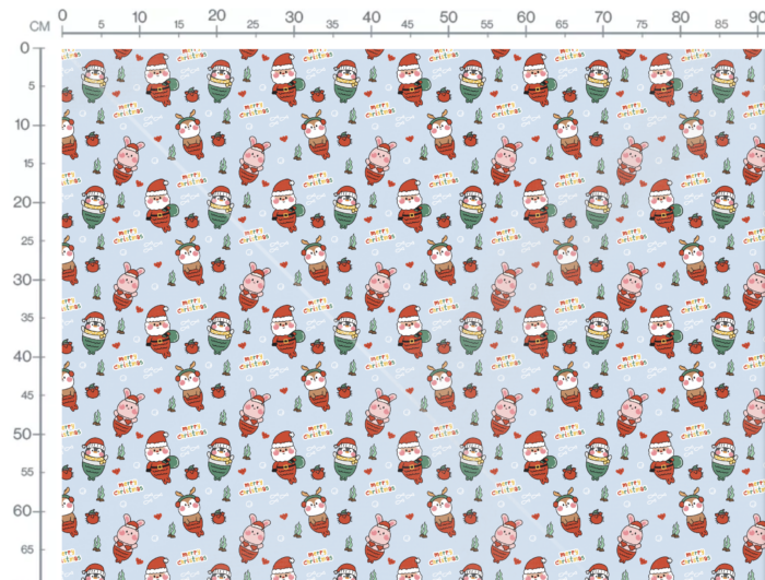 Tissu Imprimé Noel Merry Christmas Ocean, 11 tissus au choix – Image 3
