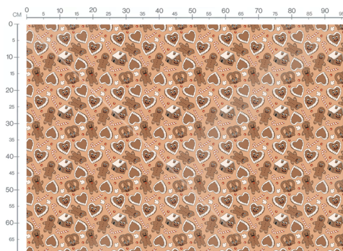 Tissu Imprimé Noel Retro Gourmand, 11 tissus au choix – Image 3