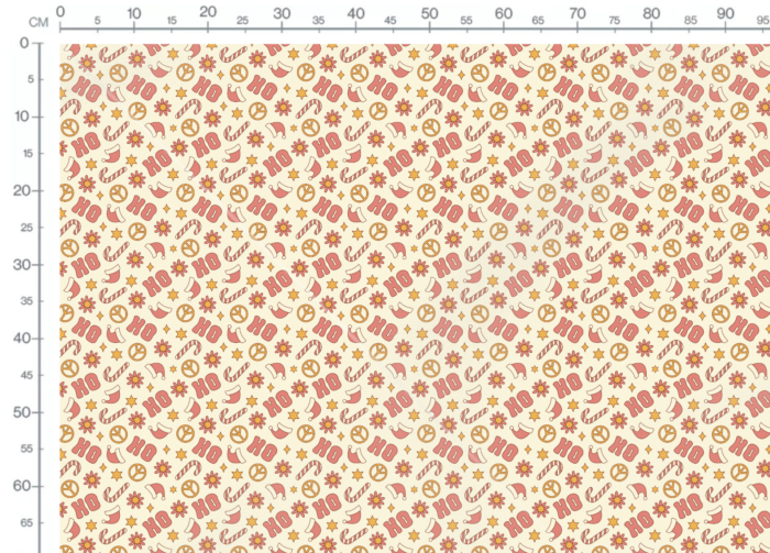 Tissu Imprimé Noel Retro Groovy Hoho, 11 tissus au choix – Image 2