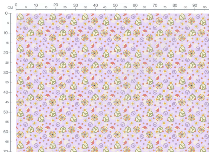 Tissu Imprimé Noel Retro Groovy Peace, 11 tissus au choix – Image 2