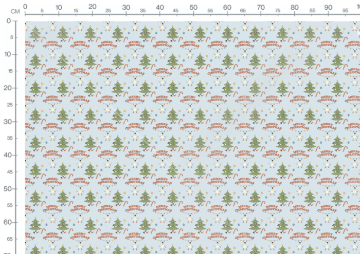 Tissu Imprimé Noel Retro Merry Christmas, 11 tissus au choix – Image 3