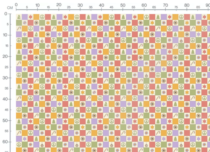 Tissu Imprimé Noel Retro Patchwork, 11 tissus au choix – Image 3