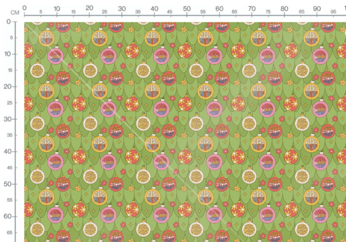 Tissu Imprimé Noel Retro Stay Groovy, 11 tissus au choix – Image 3