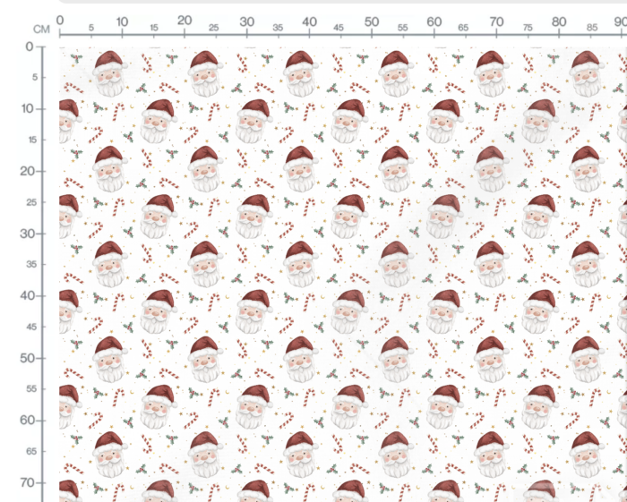 Tissu Imprimé Noel Santa, 2 coloris et 11 tissus au choix – Image 3