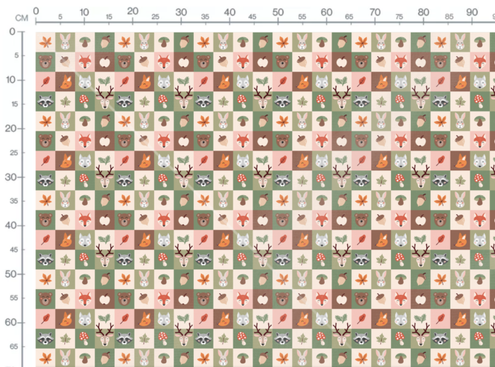Tissu Imprimé Patchwork Automne Foret, 11 tissus au choix – Image 3