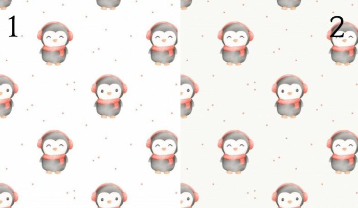 Tissu Imprimé Pingouin Mignon Echarpe, 2 coloris et 11 tissus au choix – Image 4