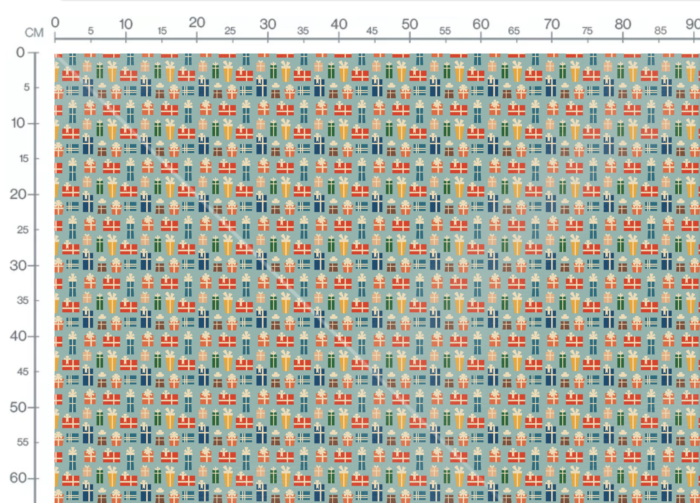 Tissu Imprimé Retro Noel Vintage Cadeaux, 11 tissus au choix – Image 3