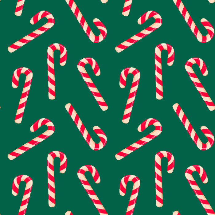 Tissu Imprimé Retro Noel Vintage Candy, 11 tissus au choix