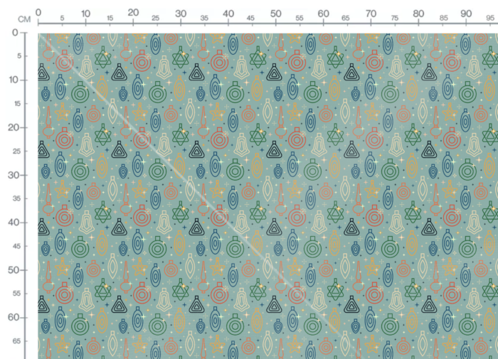 Tissu Imprimé Retro Noel Vintage Deco Lineart, 11 tissus au choix – Image 3