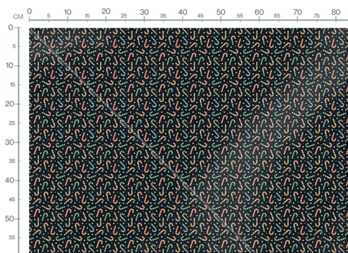 Tissu Imprimé Retro Noel Vintage Nuit Candy, 11 tissus au choix – Image 3
