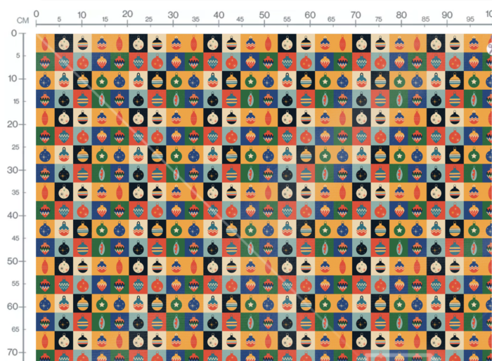 Tissu Imprimé Retro Noel Vintage Patchwork, 11 tissus au choix – Image 3