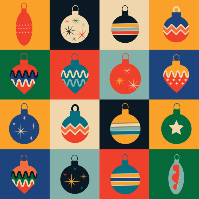 Tissu Imprimé Retro Noel Vintage Patchwork, 11 tissus au choix